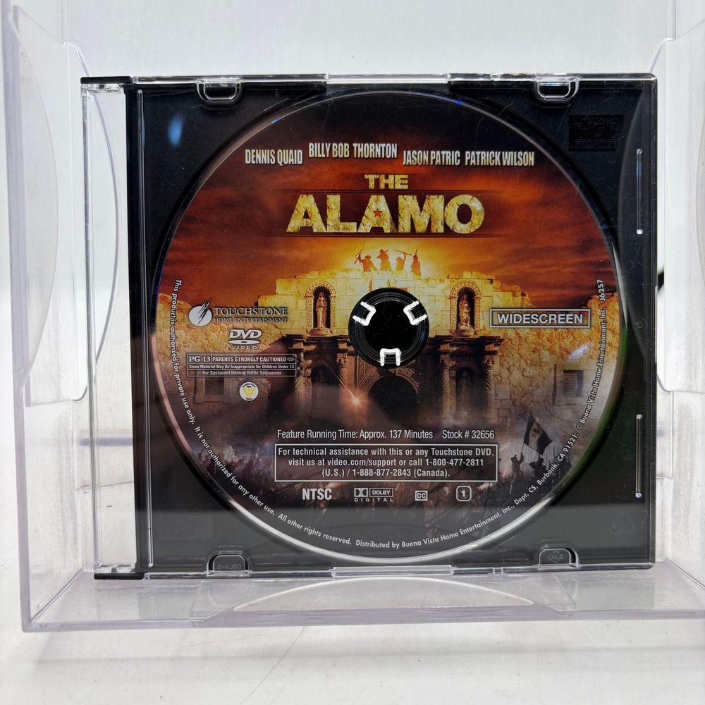The Alamo DVD 2004 Widescreen Dennis Quaid Billy Bob Thornton Movie Stock 32656